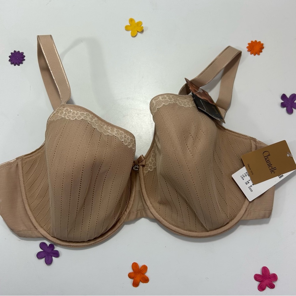 Chantelle Beige Spacer Underwire Bra 38DDD NWT